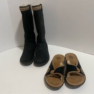 UGG BUNDLE - UGG Size 6: Black Women's Boots and Sandals